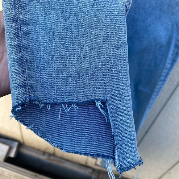 Rag & Bone Asymmetrical Hem Skinny Jeans Medium Light Wash Size 26 - Picture 3 of 8